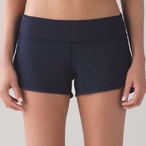 Lululemon Midnight Navy Speed Shorts Size 10